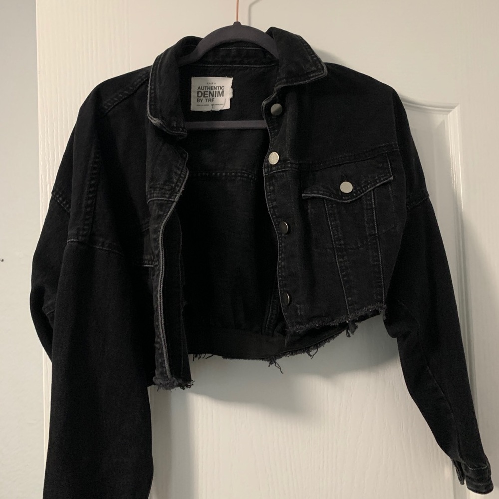 Zara Black denim jacket